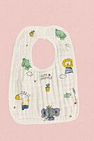 Crinkled Muslin Baby Bibs – Pack of 3 | Assorted Designs