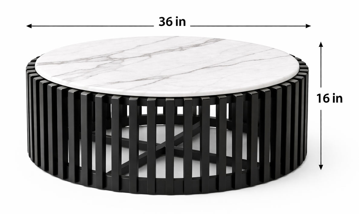 Marisol Marble Top Coffee Table