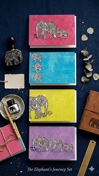 BRIGHT ELE FOLDED CARDS