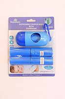 Baby Diaper Disposal Bags with Travel Dispenser & 5 Refill Rolls – Assorted Colours