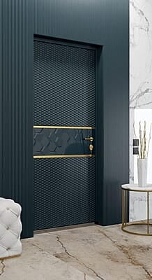 Elegant 3D HDHMR Door with Textured Deco Paint