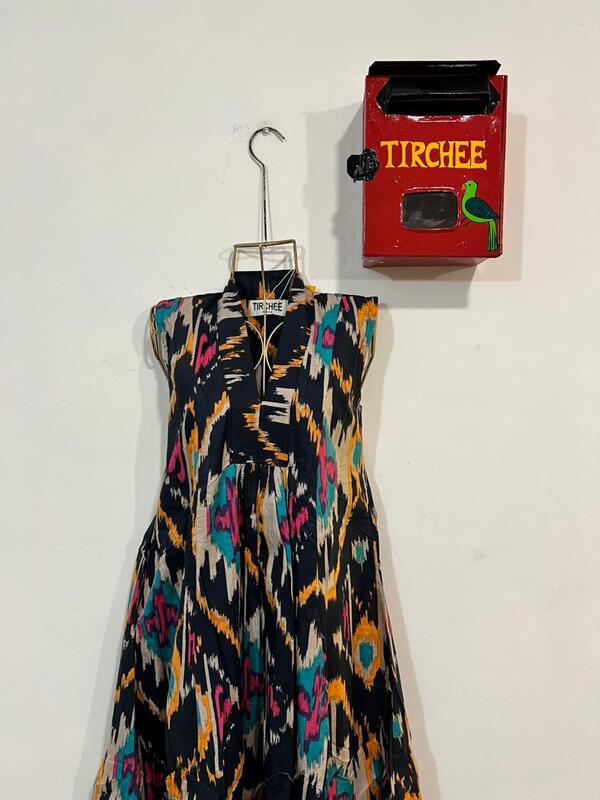 Charita's Everyday Sleeve Less Flare Dress - Black & Ikkhat