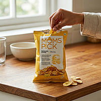 MOMS BANANA CHIPS CHEESY 22GM