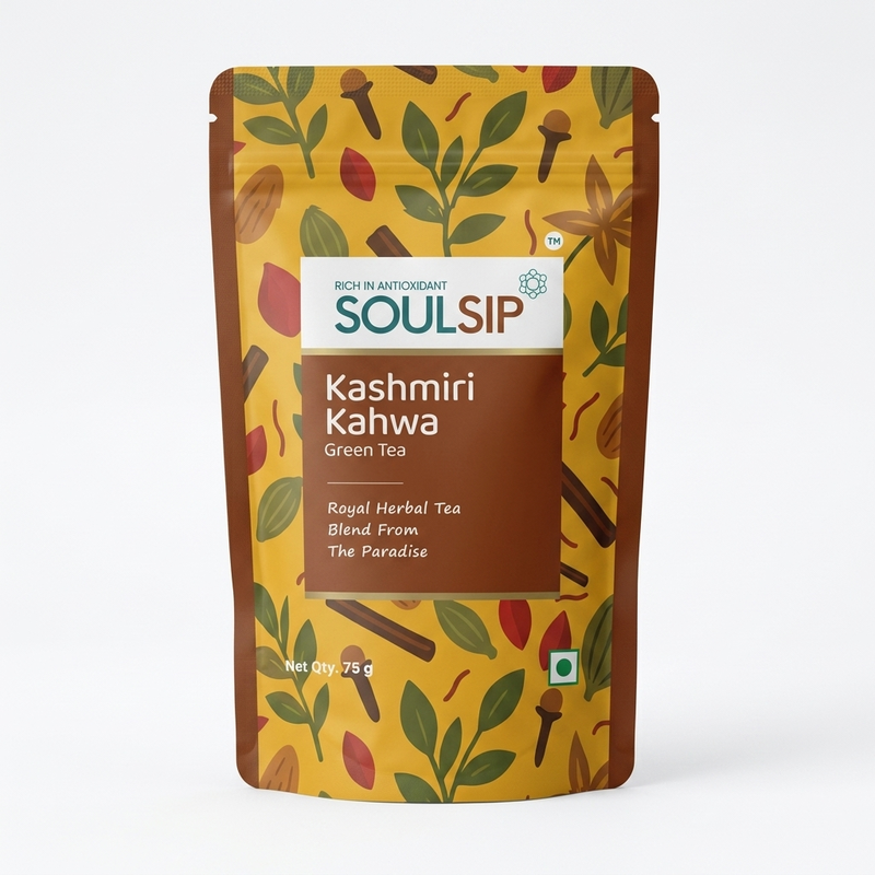 SOULSIP KASHMIRI KAHWA GREEN TEA 75GM