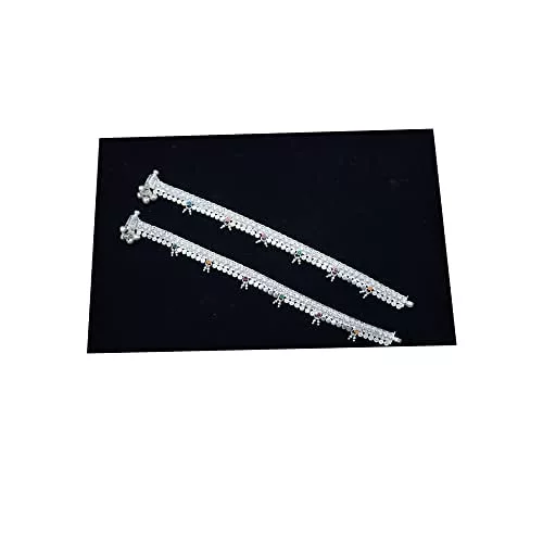 Sterling Silver Small Drops Anklet