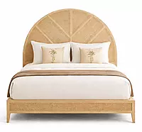 Laura Rustic Finish Hotel King Size Bed