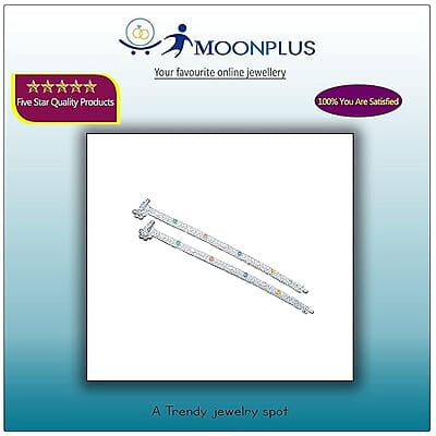 Sterling silver Enamel Design ghungross anklet for women/girls