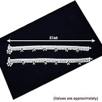 Sterling Silver Small Drops Anklet