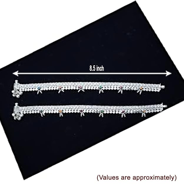 Sterling Silver Small Drops Anklet