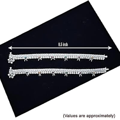 Sterling Silver Small Drops Anklet Sterling Silver Small Drops Anklet