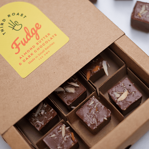 Almond Butter Dark Chocolate Fudge