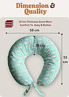 Breastfeeding & Nursing Pillow for New Moms - Green Bunny