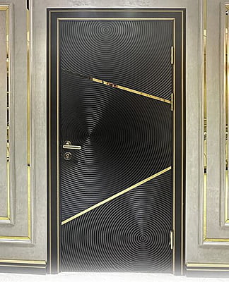 Luxury Modern: 2.5D HDHMR Door with Striking Deco Paint
