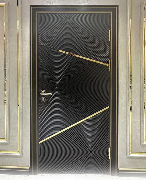 Luxury Modern: 2.5D HDHMR Door with Striking Deco Paint