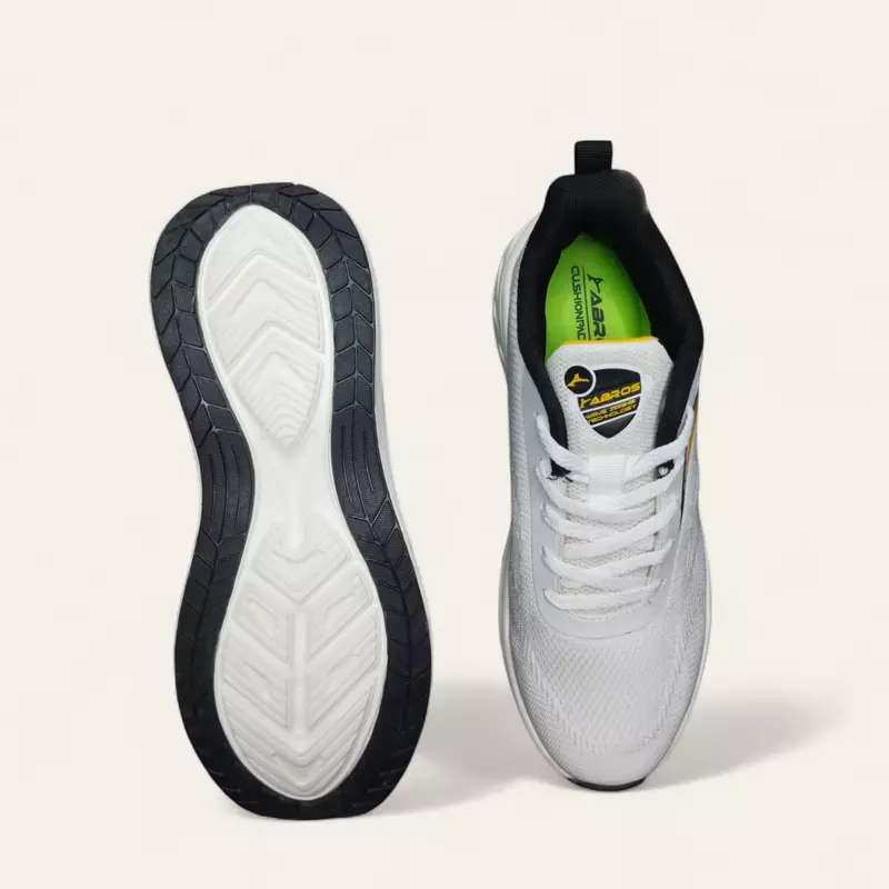 Abros Chance Off White/Grey - Men's Running Shoes