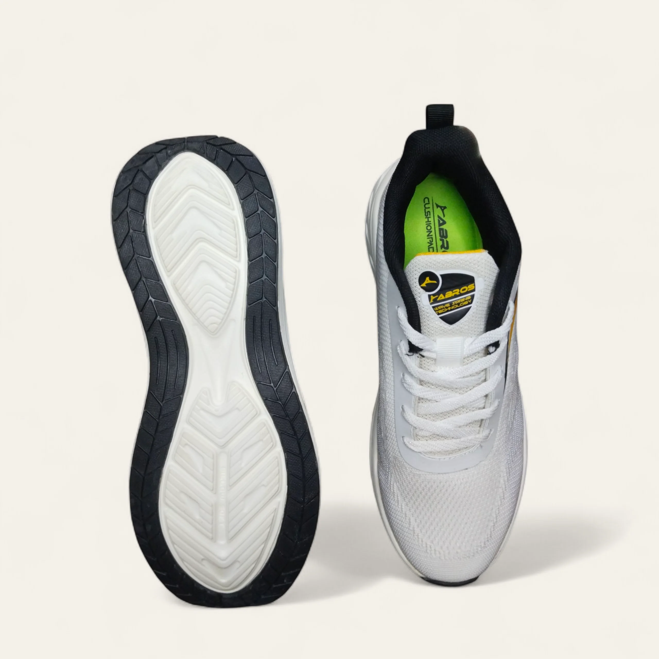 Abros Chance Off White/Grey - Men's Running Shoes