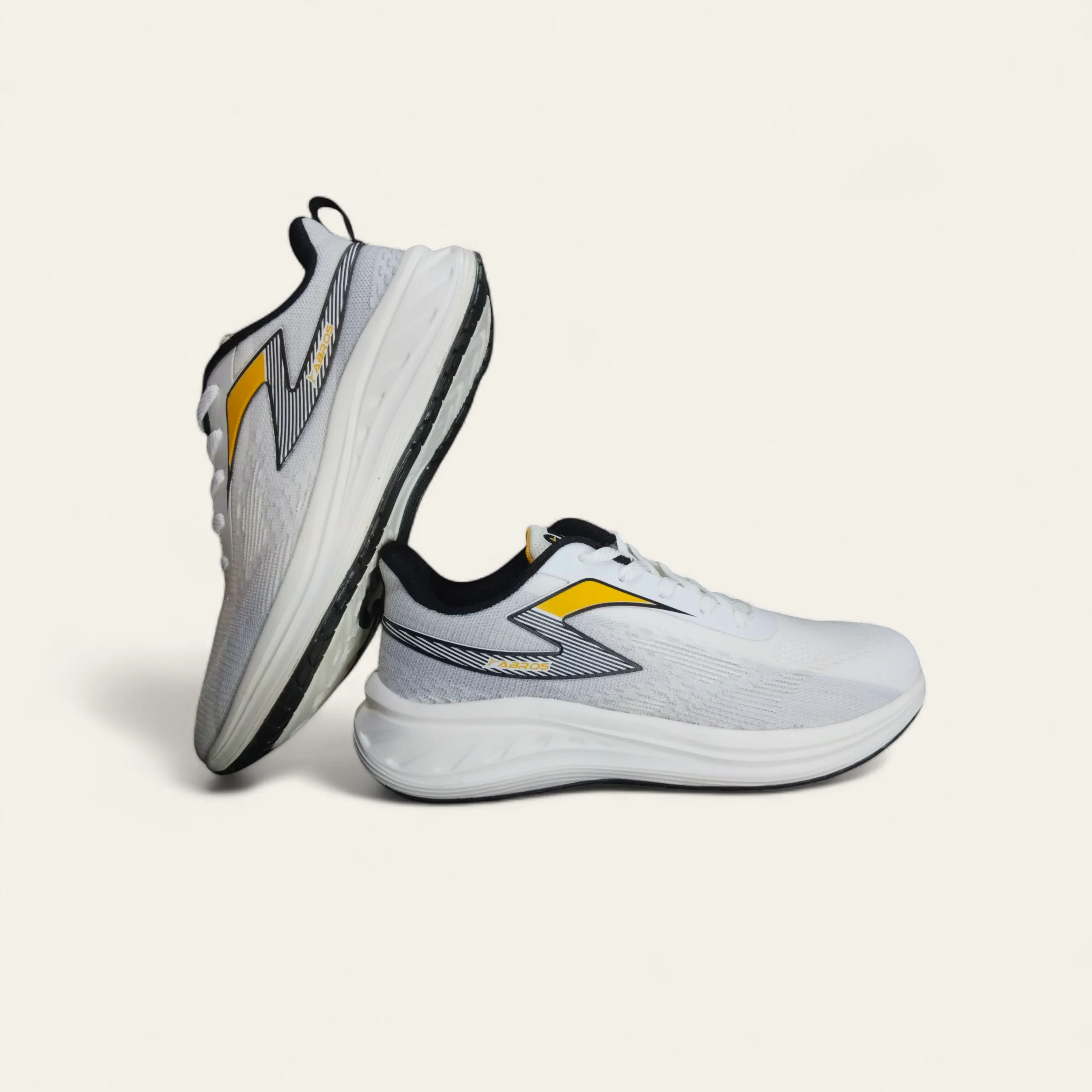 Abros Chance Off White/Grey - Men's Running Shoes