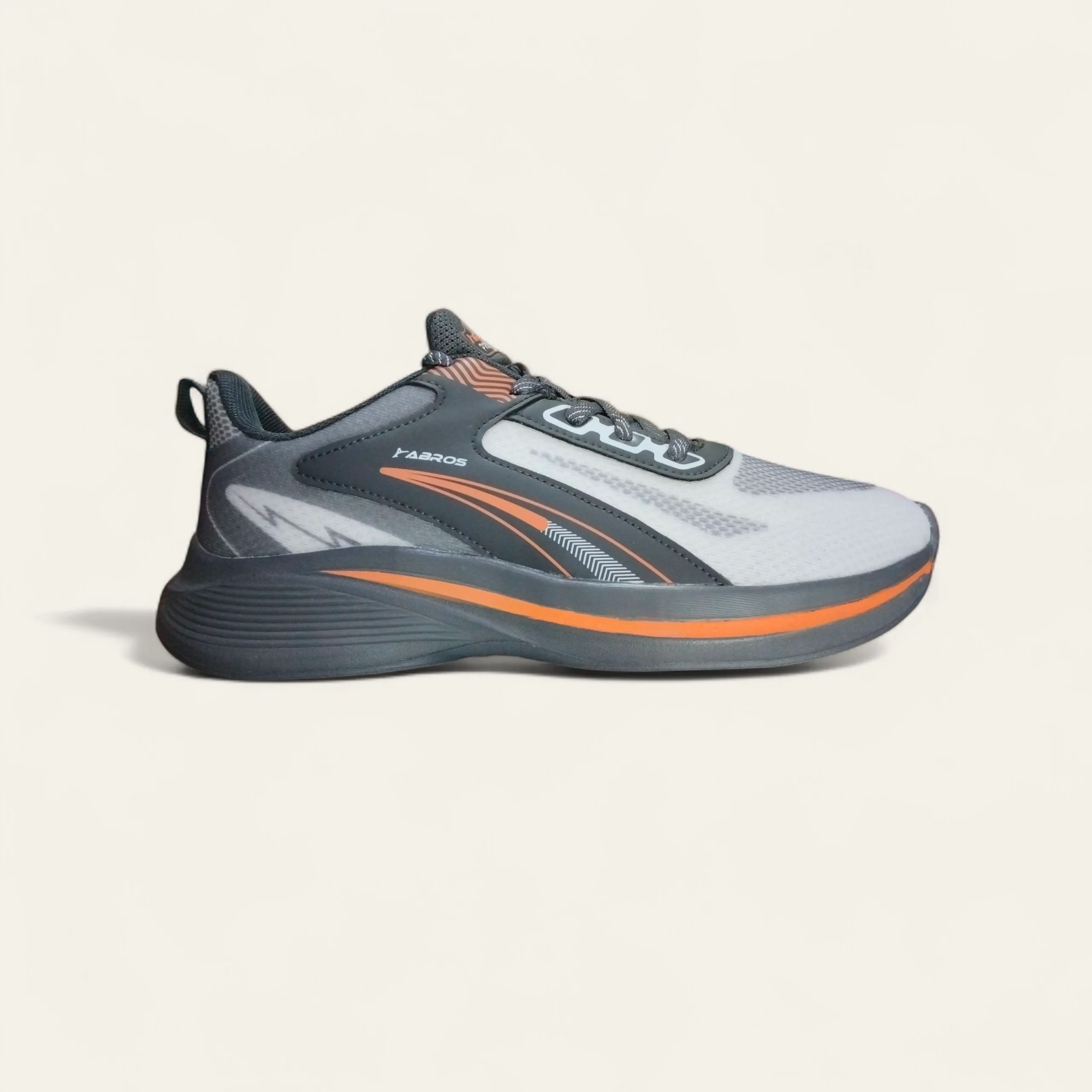 Abros Elan Off White/D.Grey - Men's Running Shoes