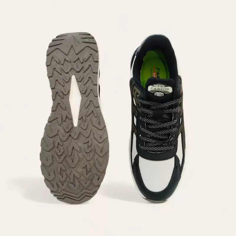Abros Feron Cream/Black - Men Sports Shoes