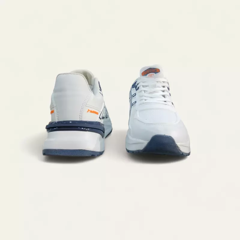 Abros Feron White/Navy - Men's Sports Shoes