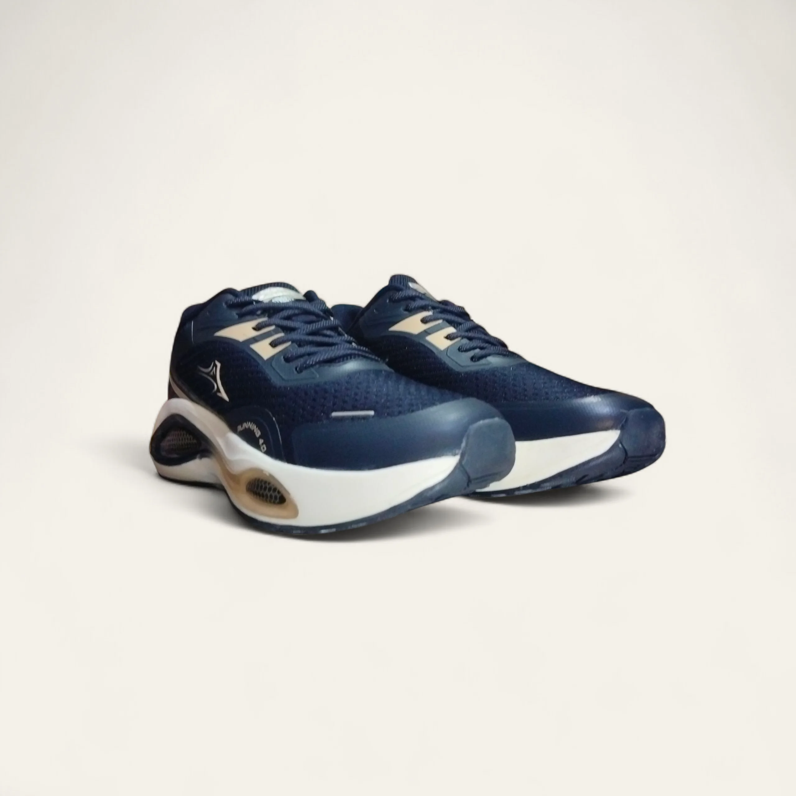 Abros GT700 Navy/Beige - Men's Running Shoes