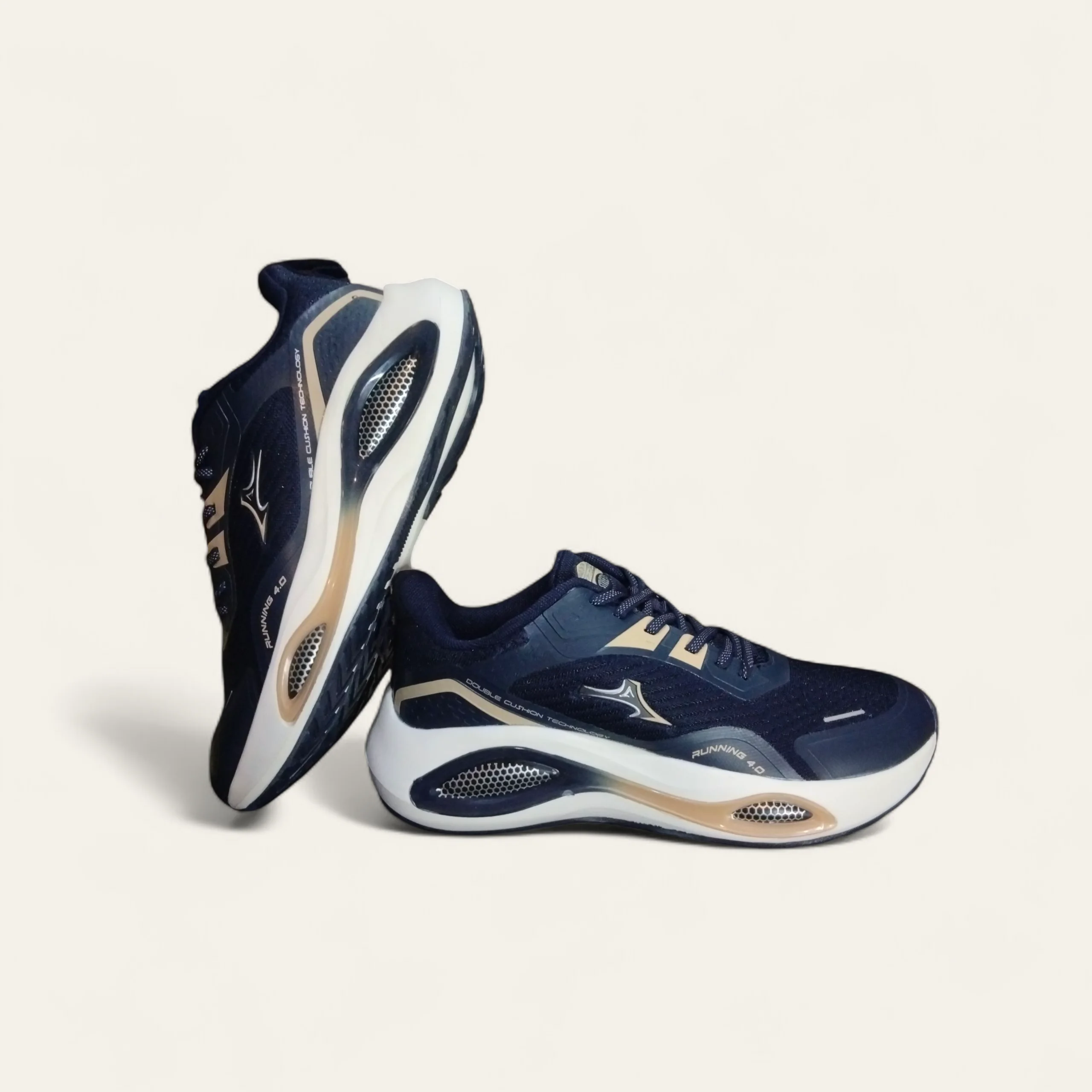 Abros GT700 Navy/Beige - Men's Running Shoes