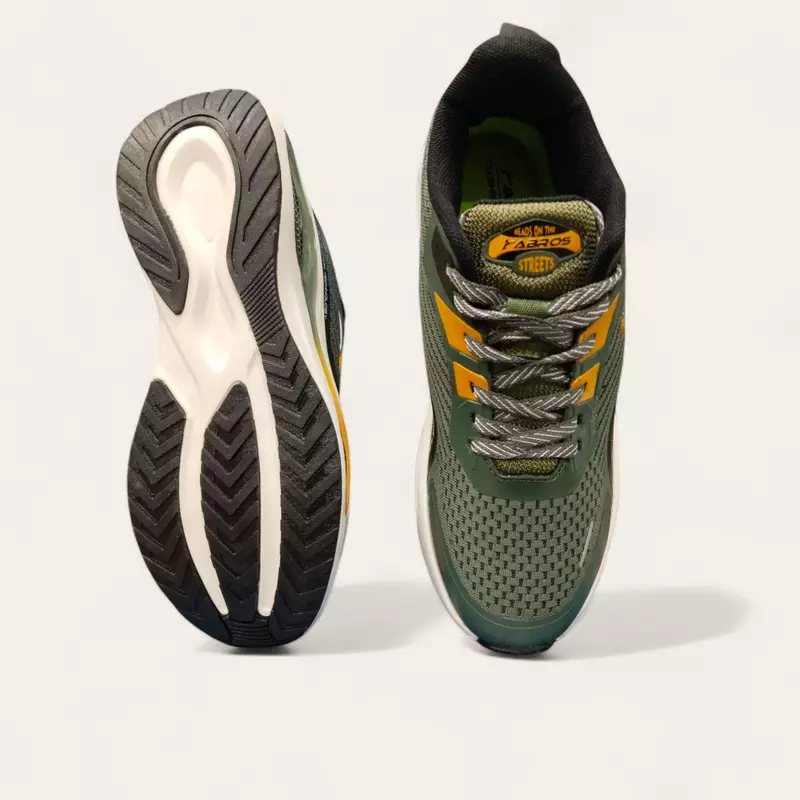 Abros GT700 Olive/Mustard - Men's Running Shoes