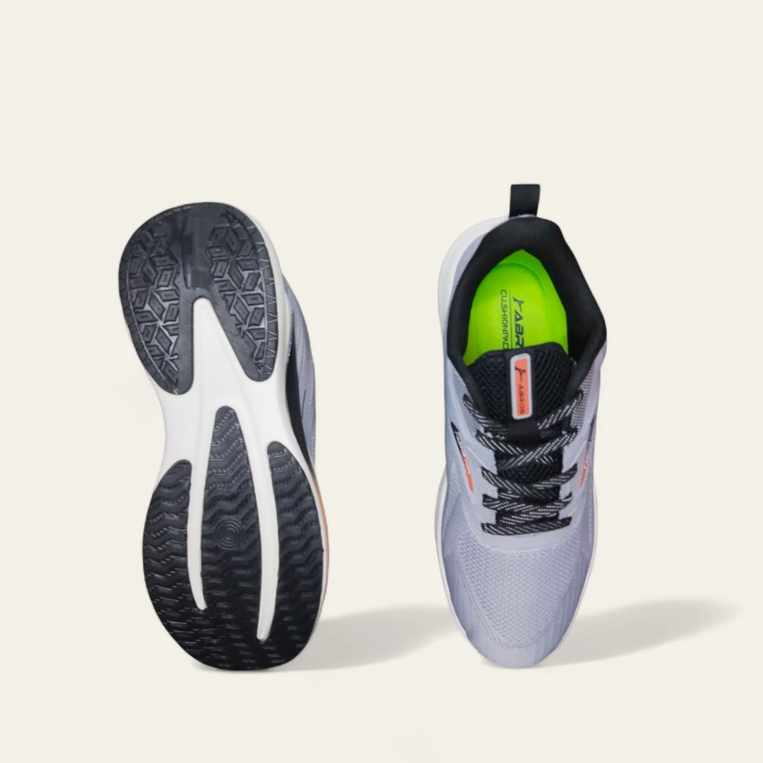 Abros Lift L.Grey/Black - Men's Running Shoes