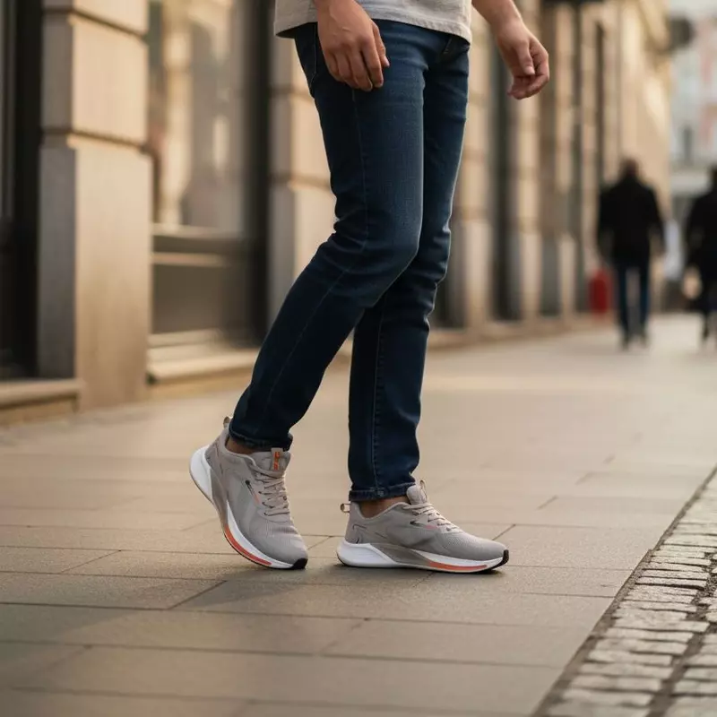 Abros Lift Beige/Orange - Men's Running Shoes