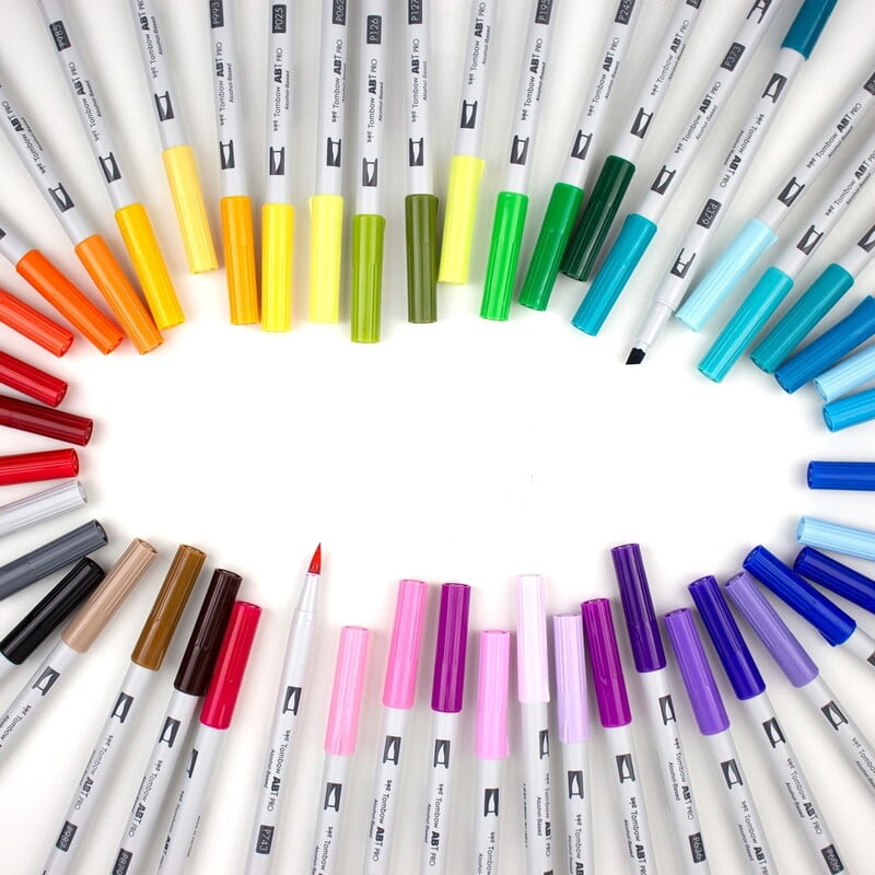 TOMBOW AB-T PRO ALCOHOL BASED DUAL BRUSH MARKER OPEN STOCK