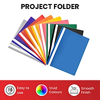 Pack of 12 Purple A4 Project Folders by Janrax