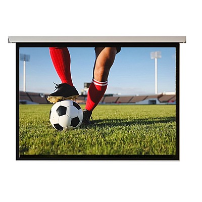 Projector Screen with Manual Wall SRS Autolock Pull-Down  – 4:3 Ratio, Slow Retractable, Elite Ultra HD 4K Matte White