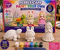 Reusable Big Tortoise, Labubu & Princess DIY Painting Kit – Paint Your Own Creative Trio