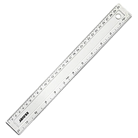 Shatter Resistant 30cm Plastic Ruler by Janrax
