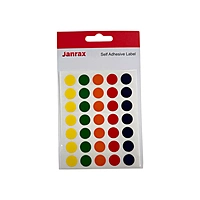 Pack of 105 Assorted 5 Colours 13mm Round Sticky Dots