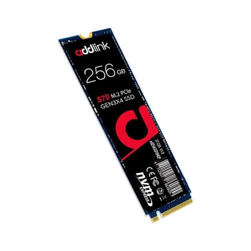 Addlink S70 256GB NVMe M.2 SSD – PCIe Gen3 | Up to 3000MB/s | 5-Year Warranty