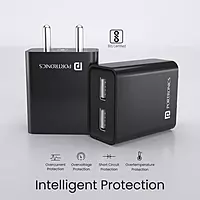 Portronics 10008 B Adapto 62C Charger – 2.4A 12W | Single USB Port | USB-Type-C  | Black