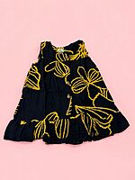 Muslin Front Open Baby Frock - Assorted Prints - Pack of 1