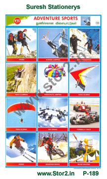 Adventure Sports-Picture Chart No.-189