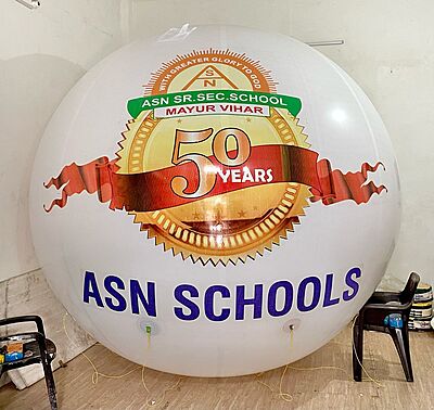 Custom Sticker Pasting PVC Advertising Balloons โ Promotional Sky Balloons for Store Launch, Festivals, Corporate Events & Brand Promotion in India