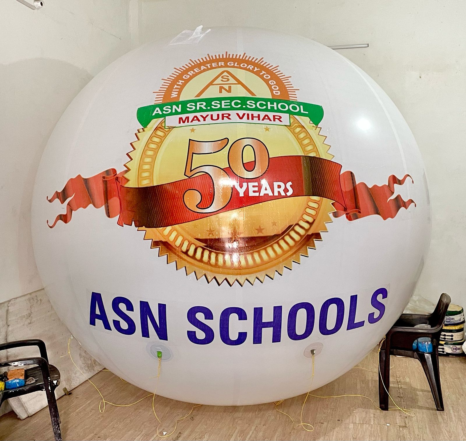 Custom Sticker Pasting PVC Advertising Balloons – Promotional Sky Balloons for Store Launch, Festivals, Corporate Events & Brand Promotion in India