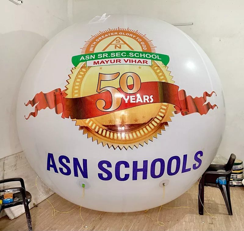 Custom Sticker Pasting PVC Advertising Balloons – Promotional Sky Balloons for Store Launch, Festivals, Corporate Events & Brand Promotion in India