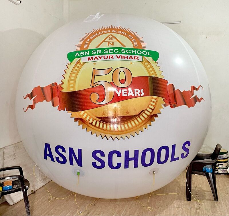 Custom Sticker Pasting PVC Advertising Balloons โ Promotional Sky Balloons for Store Launch, Festivals, Corporate Events & Brand Promotion in India
