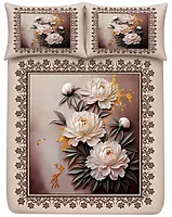 Classic 7D Digital Print Bedsheet Soft, Stylish & Premium Quality Bed Sheet King-225 x 250 CM)