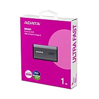 ADATA SE880 1TB External SSD – USB 3.2 Gen 2 | Up to 2000MB/s | Titanium Gray