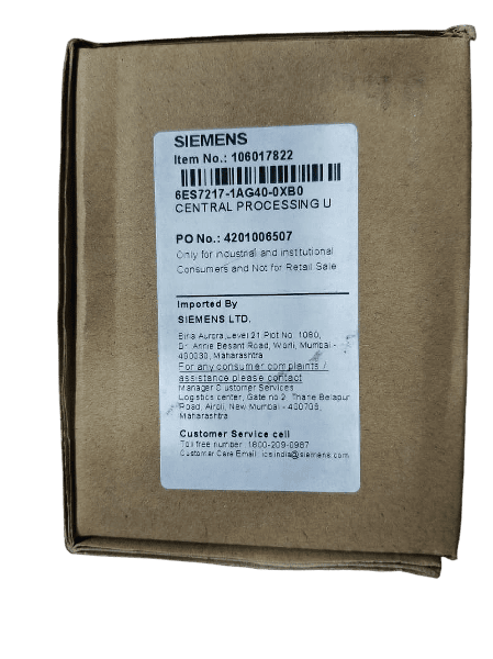 Siemens SIMATIC S7-1200 CPU 1217C Compact CPU DC/DC/DC (6ES7217-1AG40-0XB0)