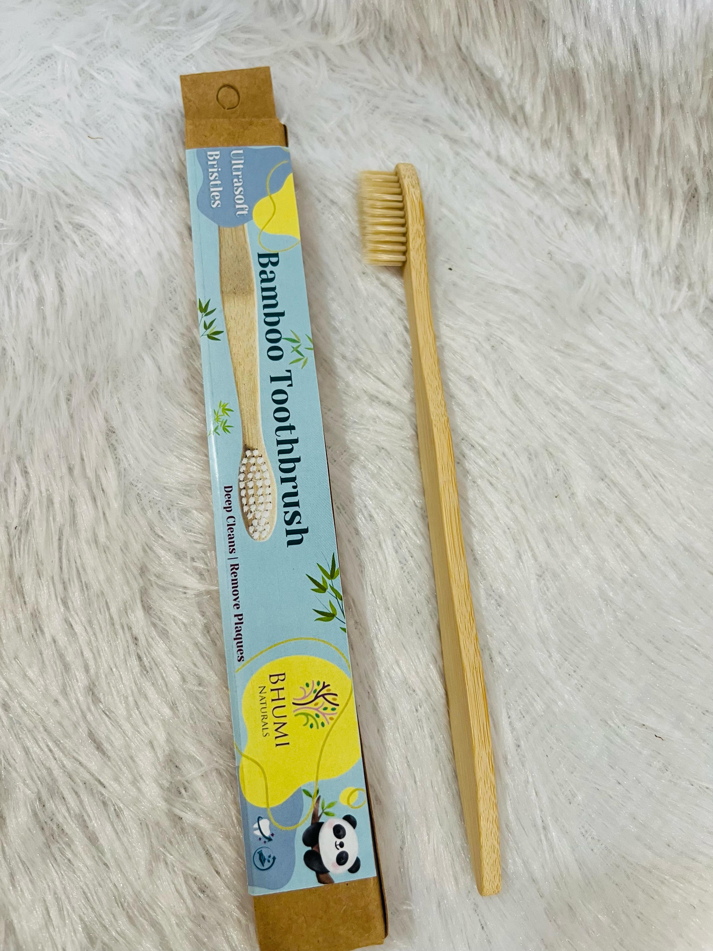 Bamboo Adult Toothbrush- Ultrasoft Bristles - Pack of 1