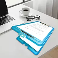 Pack of 8 Assorted Colour A4 Clipboard Box Files