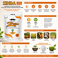 Zinda S 67% + Z 14% | Micronutrient Fertilizer | Vetrivel Agro Services