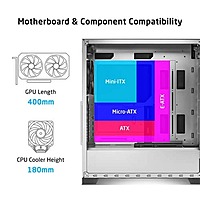 ProLab Design AI828 Mid Tower Workstation PC Case – E-ATX Support | 360mm Radiator